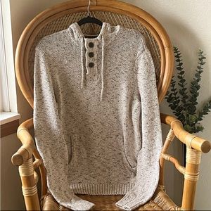 Hooded pullover sweater